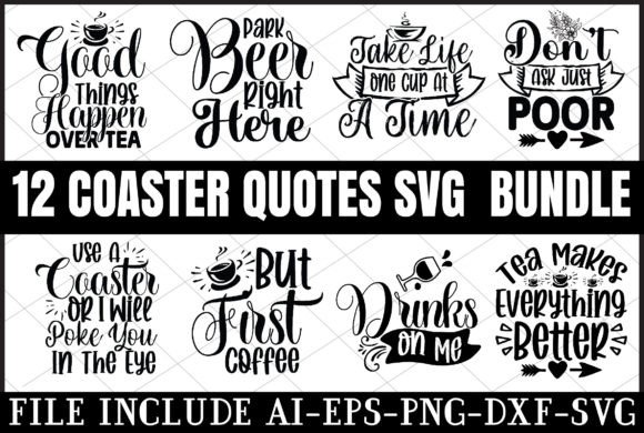 Download Coaster Quotes SVG Bundle - Premium Resources