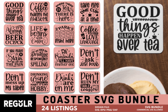Download Coaster Quotes  Svg Bundle - Premium Resources