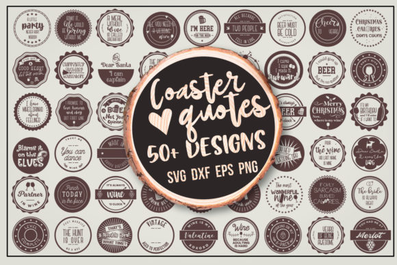 Download Coaster Quotes Bundle 50+ Designs - Coaster quotes bundle Collection