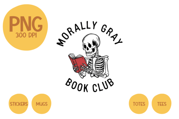 Download Bookish Morally Gray PNG Booktok Merch - Booktok Collection